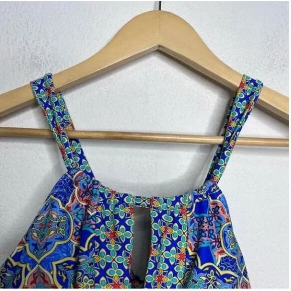 Sunsets Womens Halter Swim Top DD Cup Multicolor Nylon/Spandex - Picture 2 of 7